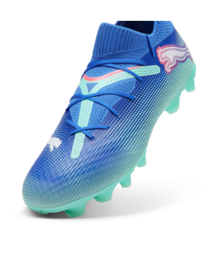 Puma Future 7 Pro FG/AG - Bluemazing/White/Electric Peppermint Mens Footwear   - Third Coast Soccer