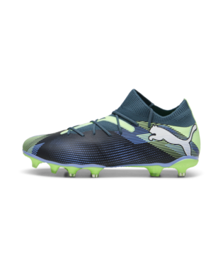 Puma Future 7 Match FG/AG - Gray Skies/White/Fizzy Apple Mens Footwear   - Third Coast Soccer