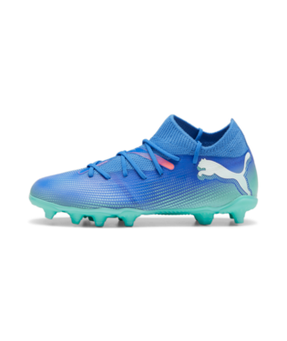 Puma Future 7 Match FG/AG JR - Bluemazing/White/Electric Peppermint Youth Footwear   - Third Coast Soccer