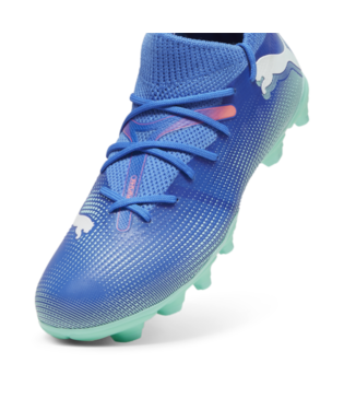 Puma Future 7 Match FG/AG JR - Bluemazing/White/Electric Peppermint Youth Footwear   - Third Coast Soccer