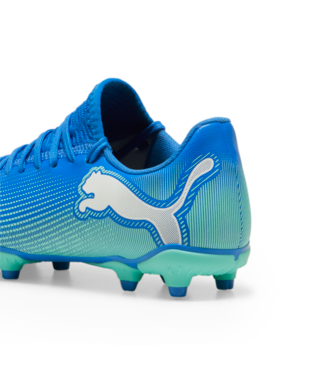 Puma Future 7 Play FG/AG JR - Bluemazing/White/Electric Peppermint Youth Footwear   - Third Coast Soccer