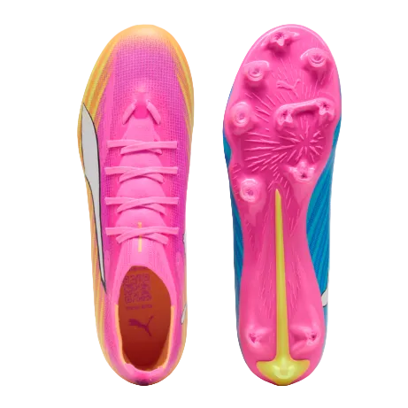 Puma Ultra 6 Match FG - Pink/White/Sun Stream Men's Footwear - Third Coast Soccer