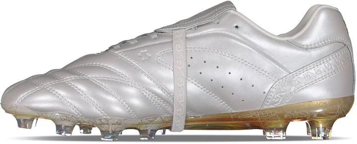 CHARLY Legendario 26 PFX FG - White/Gold Mens Footwear - Third Coast Soccer