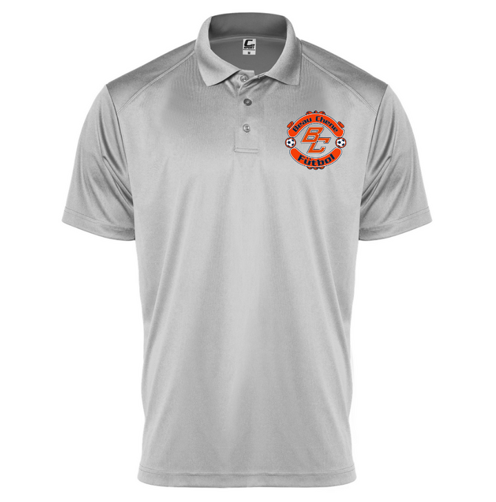 Badger Beau Chene HS Polo - Navy and Silver BCHS 24 Silver Mens Small - Third Coast Soccer