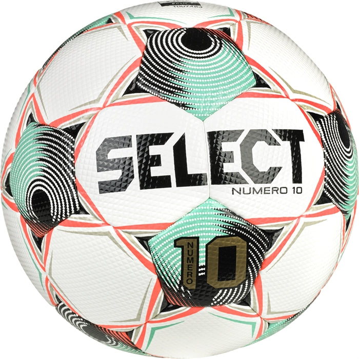 Select Numero 10 NFHS V25 Ball - White/Teal/Coral Balls - Third Coast Soccer
