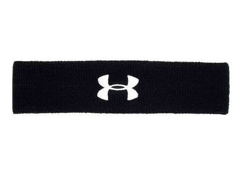 Under Armour Performance Headband - Black/White Player Accessories   - Third Coast Soccer