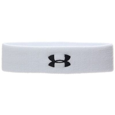 Under Armour Performance Headband - White/Black Player Accessories   - Third Coast Soccer