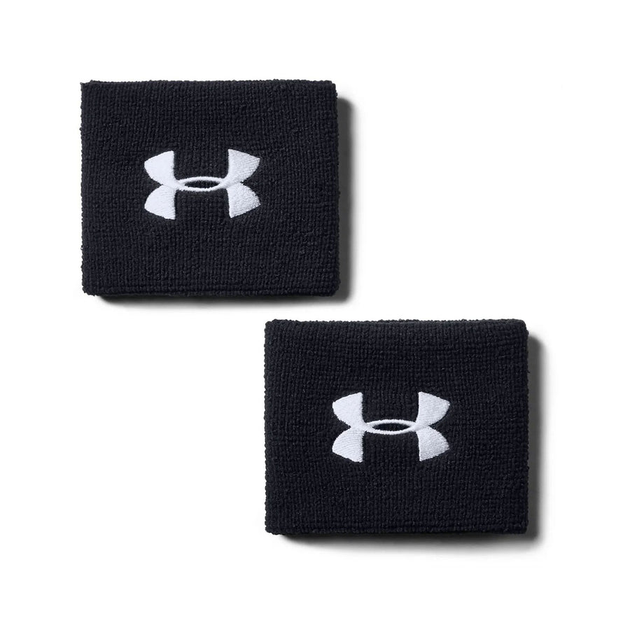 Under Armour Men's 3" Performance Wristband - Black/White Player Accessories   - Third Coast Soccer