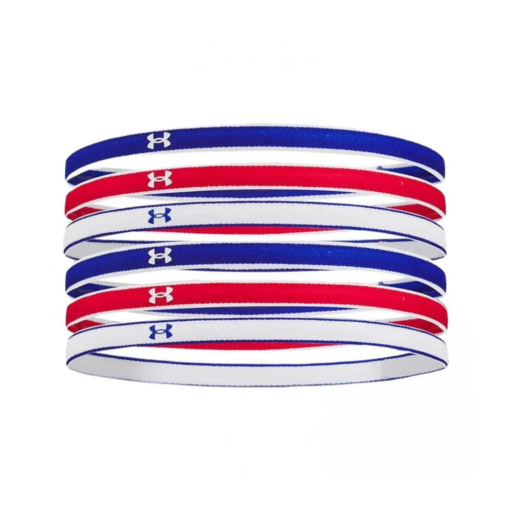 UA Mini Headband 6-Pack Player Accessories Royal/Red/White - Third Coast Soccer