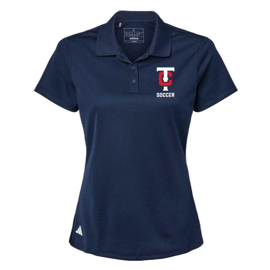 adidas TCHS Women's Performance Pique Polo - Navy Teurlings - Third Coast Soccer