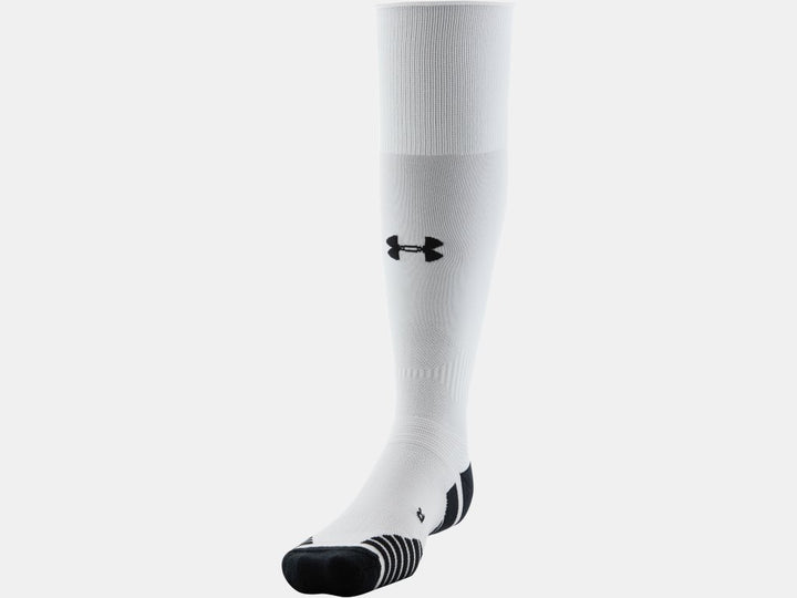 Under Armour STA Over-The-Calf Soccer Sock Socks White Medium - Third Coast Soccer