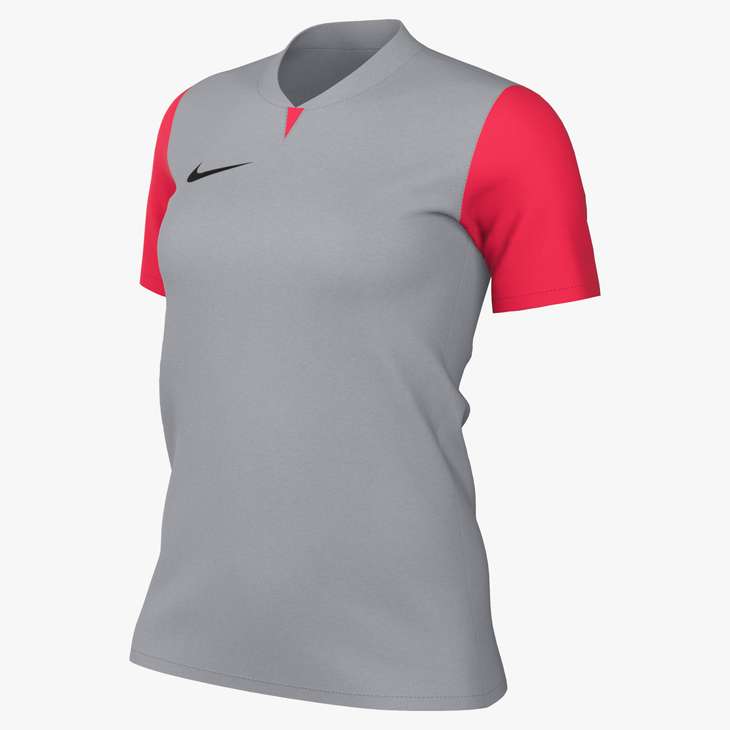 Nike Womens Trophy V SS Jersey Jerseys Wolf Grey/Bright Crimson/Black Womens XSmall - Third Coast Soccer