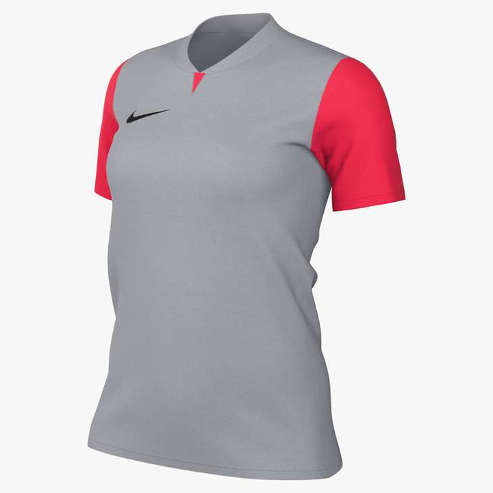 Nike Womens Trophy V SS Jersey Jerseys Wolf Grey/Bright Crimson/Black Womens XSmall - Third Coast Soccer