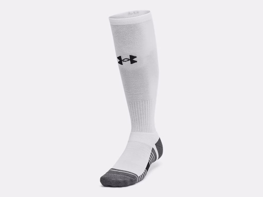 UA Team Over-The-Calf Socks - White Socks - Third Coast Soccer