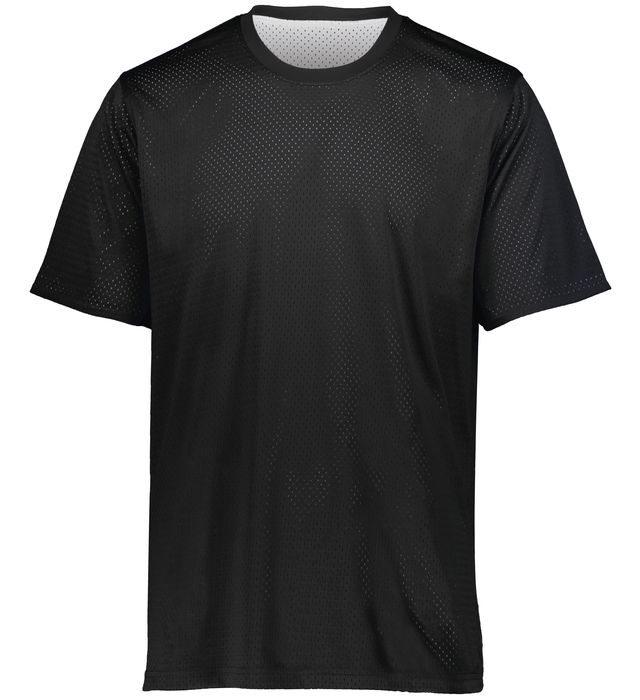 Augusta SS Mesh Reversible Jersey Jerseys Black/White Youth XXSmall - Third Coast Soccer