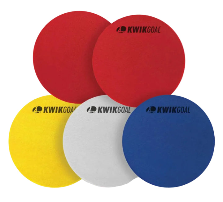 KwikGoal Flat Round Markers (Pack of 10)