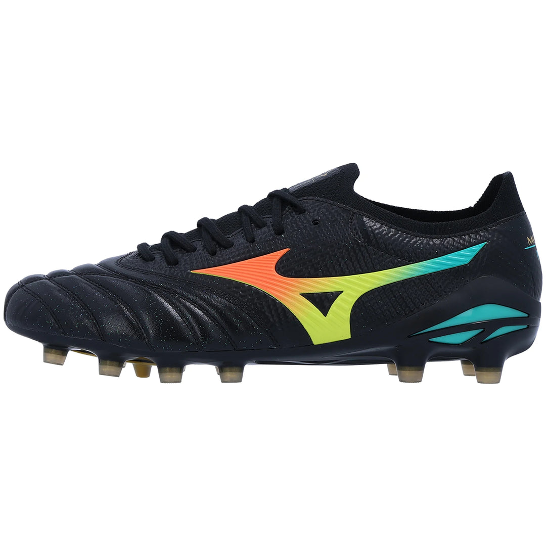Mizuno Morelia Neo V Beta Japan FG - Black/Lava Orange