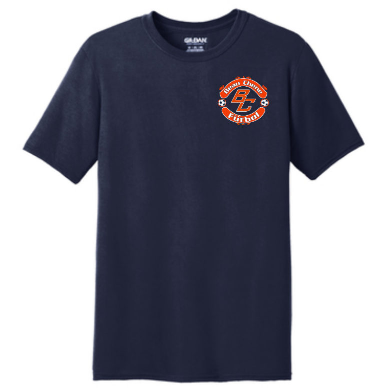 Beau Chene HS Short-Sleeve Performance Shirt - Navy, Orange and White BCHS 24 Navy Mens Small - Third Coast Soccer