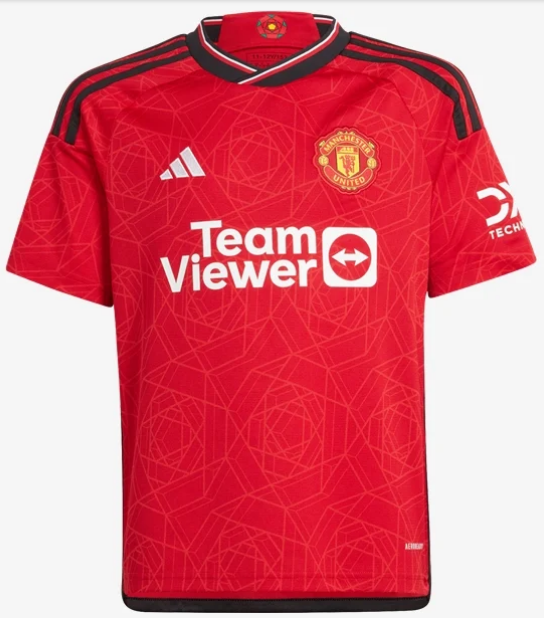 adidas Youth Manchester United Home Jersey 23/24 Club Replica   - Third Coast Soccer
