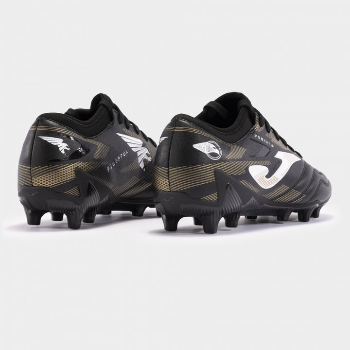 Joma Powerful FG - Black/Gold Mens Footwear   - Third Coast Soccer