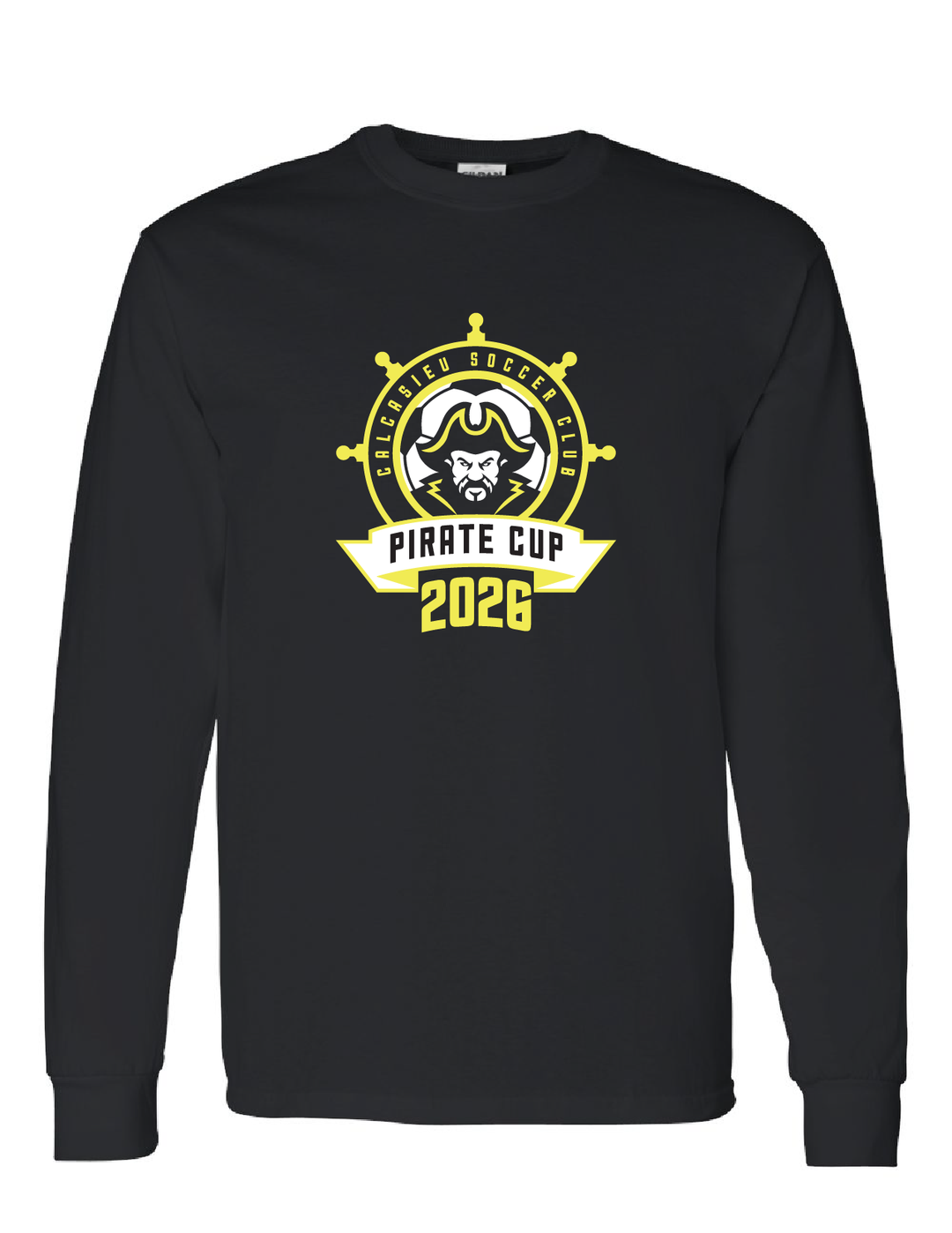 Pirate Cup 2026 Long-Sleeve T-Shirt Pirate Cup 2026 Black Youth Small - Third Coast Soccer