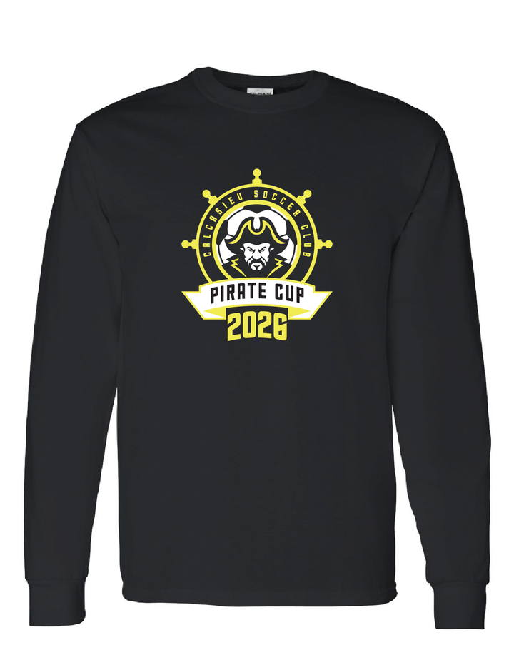 Pirate Cup 2026 Long-Sleeve T-Shirt Pirate Cup 2026 Black Youth Small - Third Coast Soccer