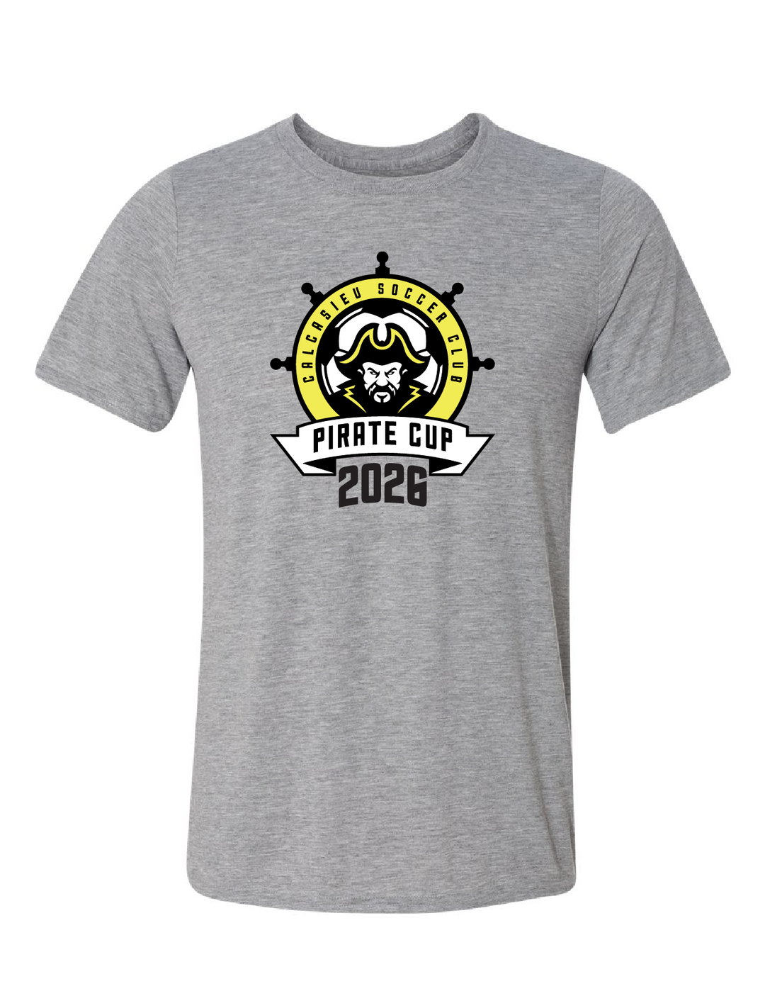 Pirate Cup 2026 Short-Sleeve T-Shirt Pirate Cup 2026 Grey Youth Small - Third Coast Soccer