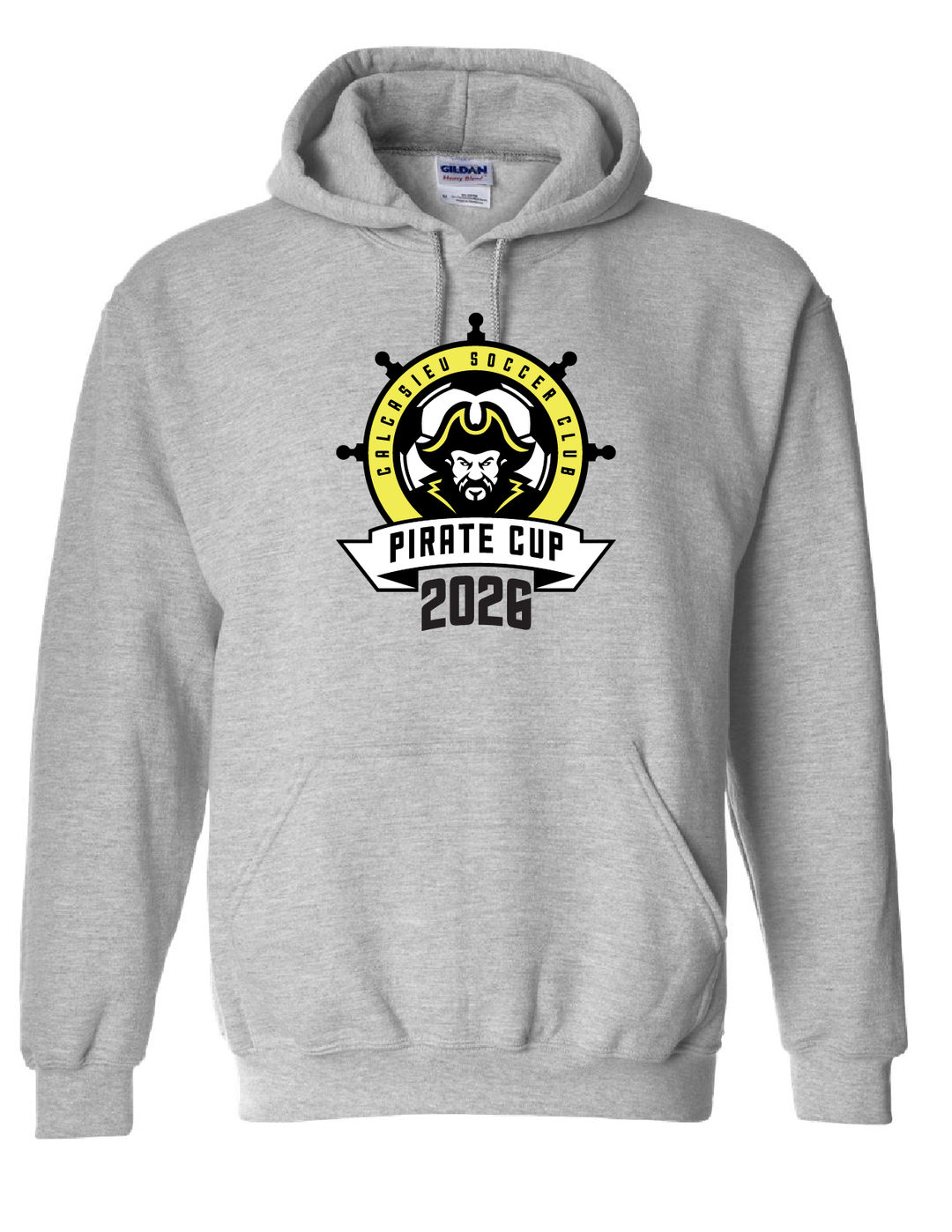 Pirate Cup 2026 Hoody Pirate Cup 2026 Grey Youth Small - Third Coast Soccer