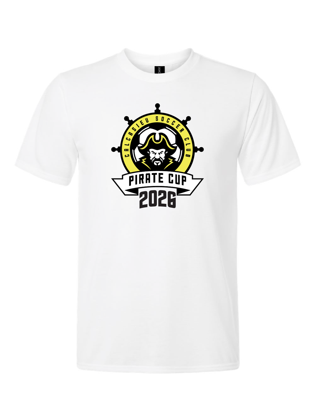 Pirate Cup 2026 Short-Sleeve T-Shirt Pirate Cup 2026 White Youth Small - Third Coast Soccer
