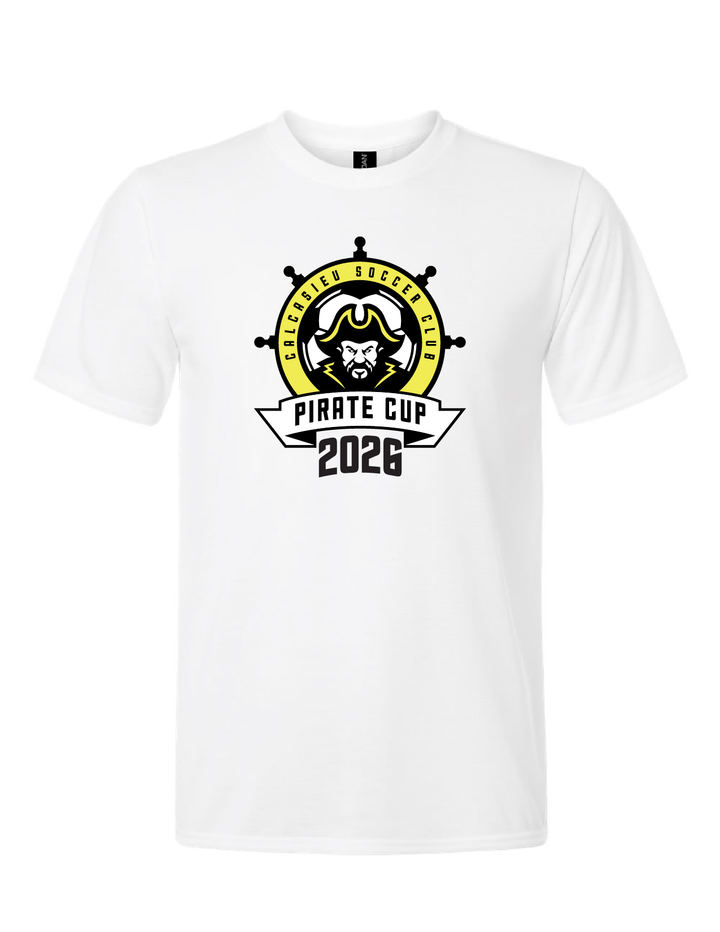 Pirate Cup 2026 Short-Sleeve T-Shirt Pirate Cup 2026 White Youth Small - Third Coast Soccer