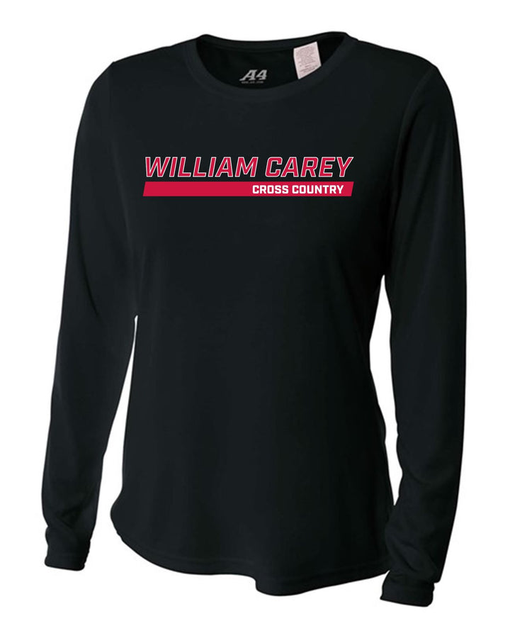 WCU Cross Country Women's Long-Sleeve Performance Shirt WCU Cross Country Black WC W/O Crusader - Third Coast Soccer