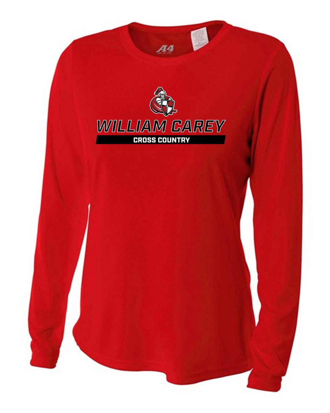 WCU Cross Country Women's Long-Sleeve Performance Shirt WCU Cross Country Red WC W/Crusader - Third Coast Soccer