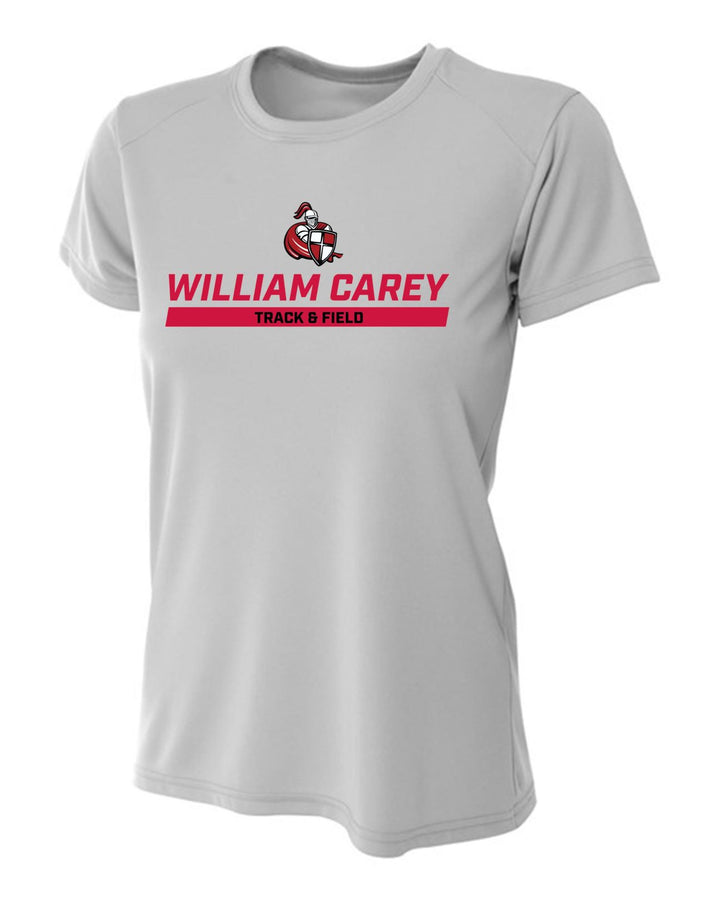 WCU Track & Field Women's Short-Sleeve Performance Shirt WCU Track & Field Silver WC W/Crusader - Third Coast Soccer