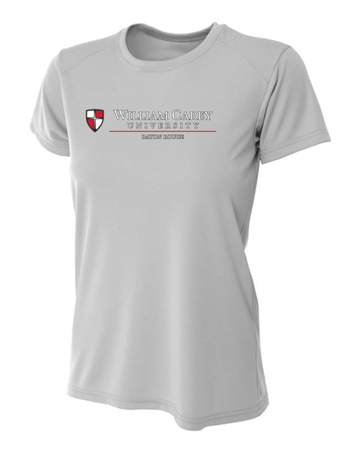 WCU Baton Rouge Women's Short-Sleeve Performance Shirt WCU BR Silver Grey Womens Small - Third Coast Soccer