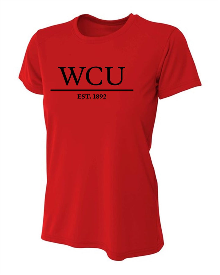 WCU College Of Osteopathic Medicine Women's Short-Sleeve Performance Shirt WCU OM Red Womens Small - Third Coast Soccer