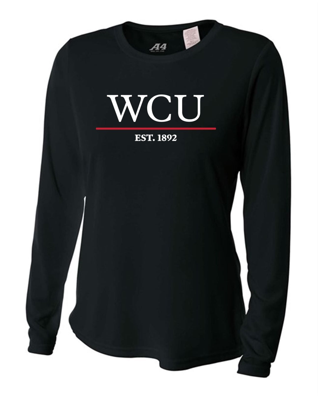 WCU School Of Education Women's Long-Sleeve Performance Shirt WCU Education Black Womens Small - Third Coast Soccer