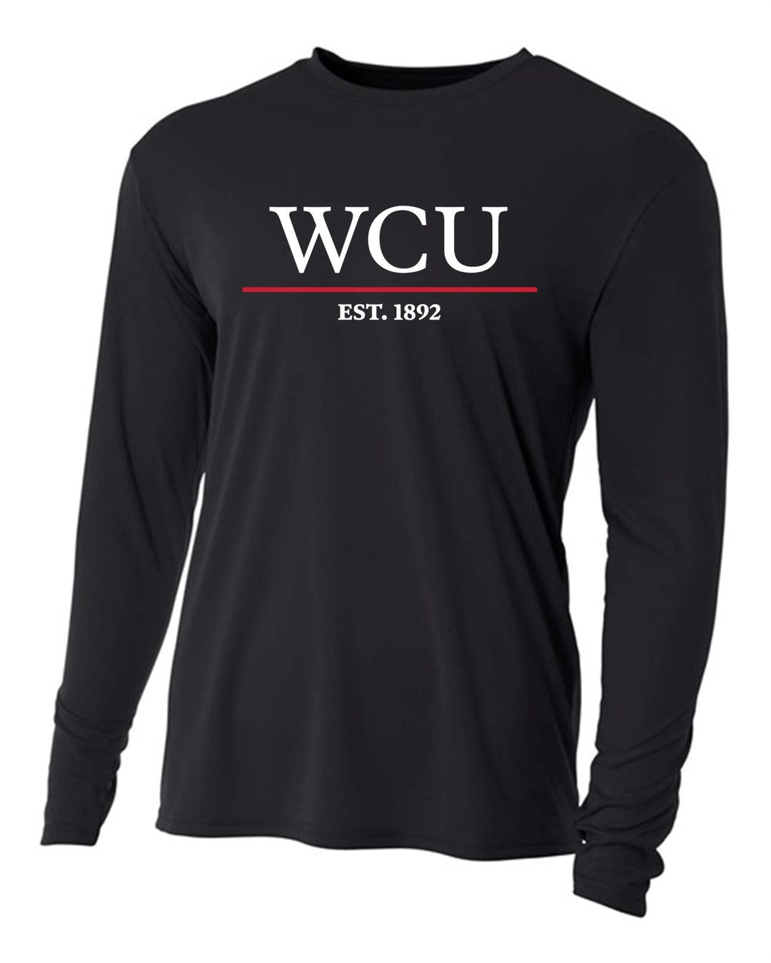 WCU Hattiesburg Campus Youth Long-Sleeve Performance Shirt WCU H Black Youth Small - Third Coast Soccer