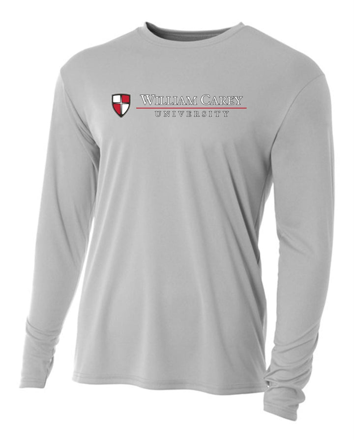 WCU School Of Business Youth Long-Sleeve Performance Shirt WCU Business Silver Grey Youth Small - Third Coast Soccer