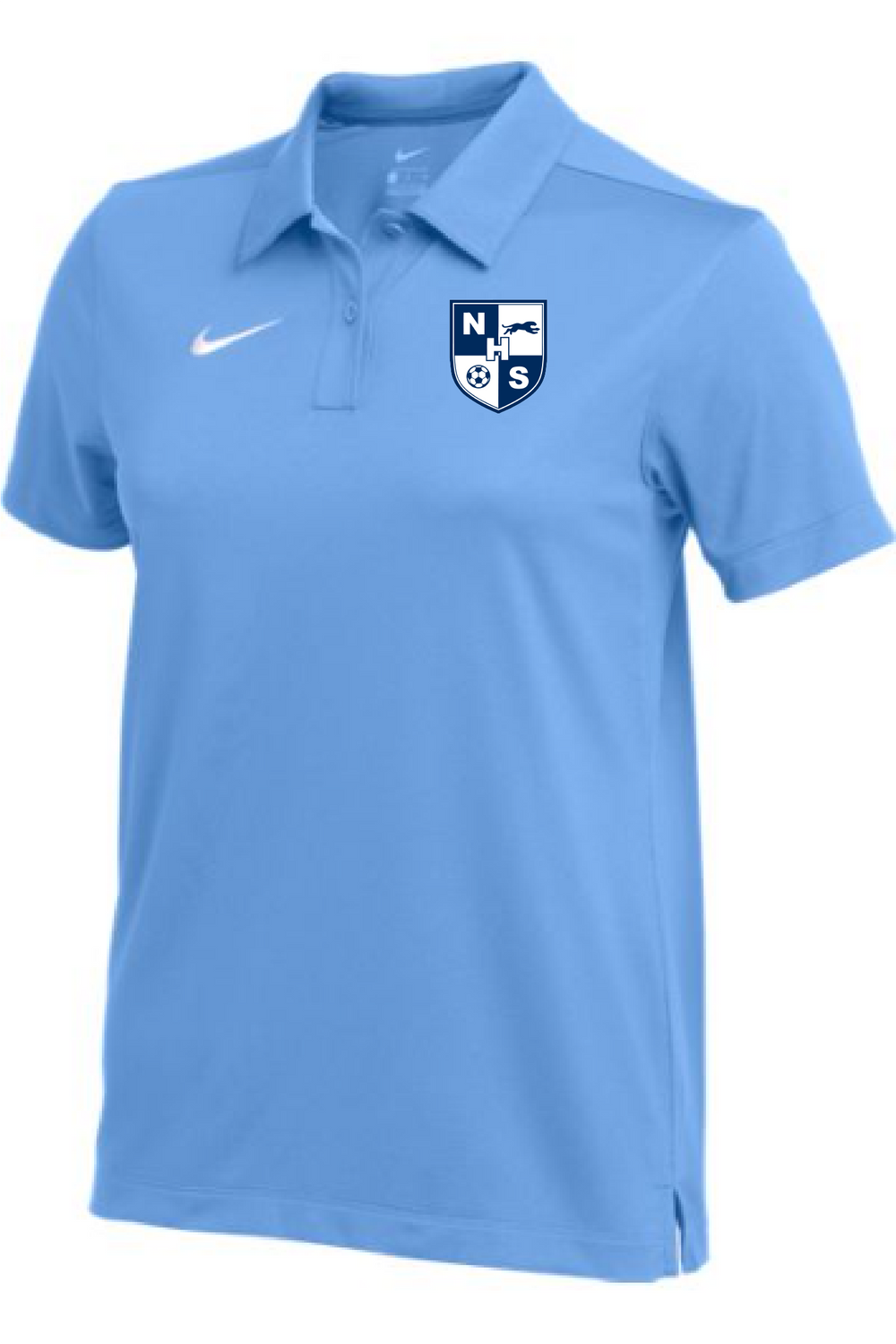 Nike Women's NHS Strike Polo NHS Girls 23 Team Light Blue/White Womens X-Small - Third Coast Soccer