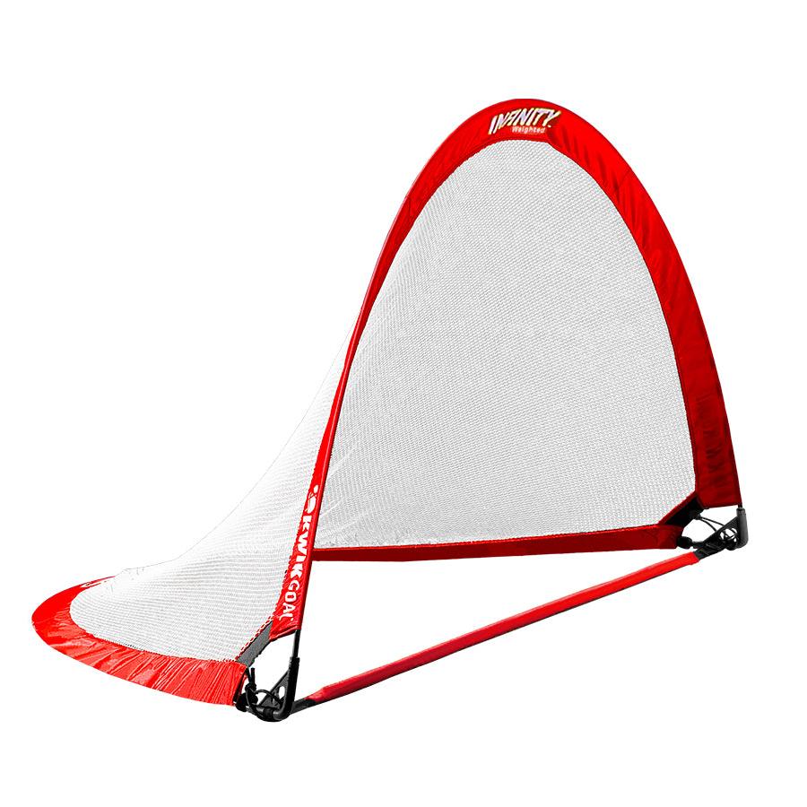 KwikGoal 4' Infinity Pop-Up Weighted Goal - Red Goals - Third Coast Soccer