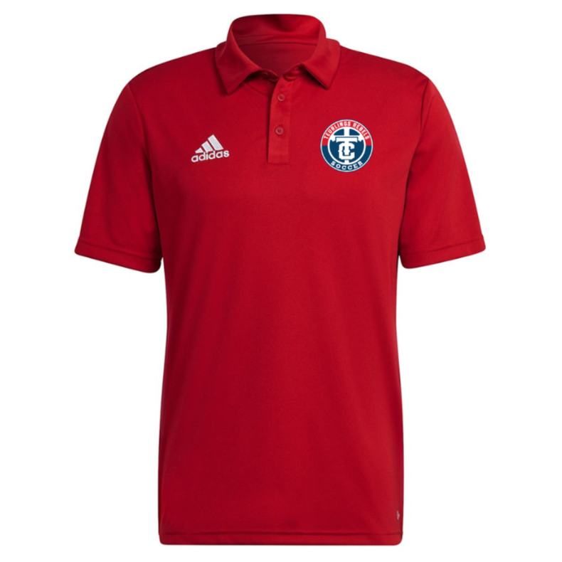 adidas Teurlings Entrada 22 Polo - Red TCHS 23 Team Power Red Mens Small - Third Coast Soccer