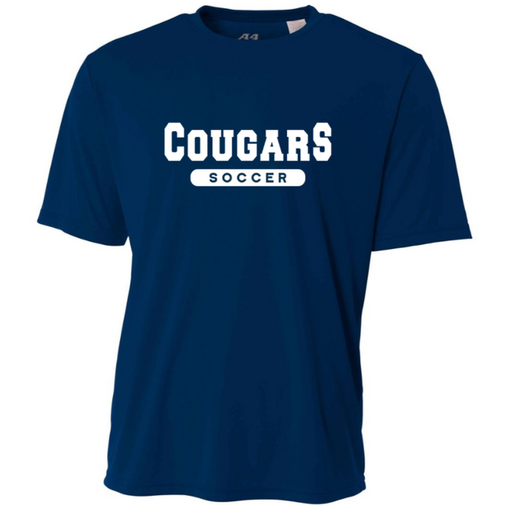 A4 St. Thomas More Men's Short-Sleeve Performance Crew Shirt STMB 23 Navy Mens Small - Third Coast Soccer