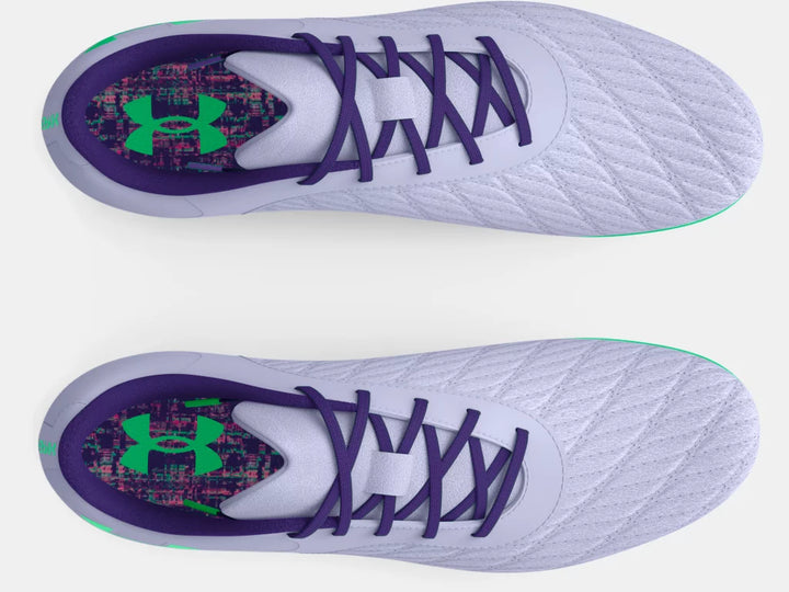 Under Armour Magnetico Select Jr 3.0 FG - Purple/Green/Violet Youth Footwear   - Third Coast Soccer