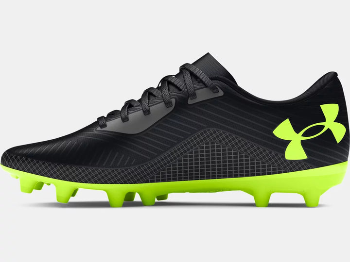 Under Armour Youth Shadow Select 2 FG - Black/Castlerock/Hi Vis Yellow Youth Footwear - Third Coast Soccer