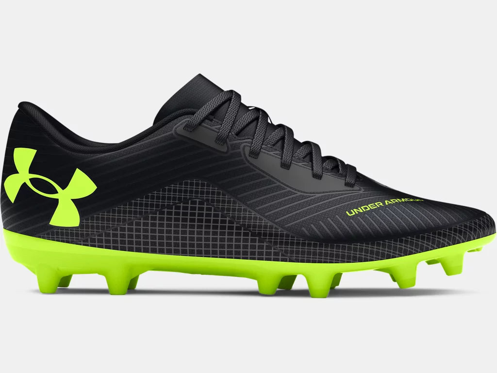 Under Armour Youth Shadow Select 2 FG - Black/Castlerock/Hi Vis Yellow Youth Footwear - Third Coast Soccer