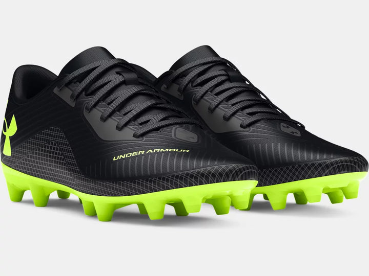 Under Armour Youth Shadow Select 2 FG - Black/Castlerock/Hi Vis Yellow Youth Footwear - Third Coast Soccer