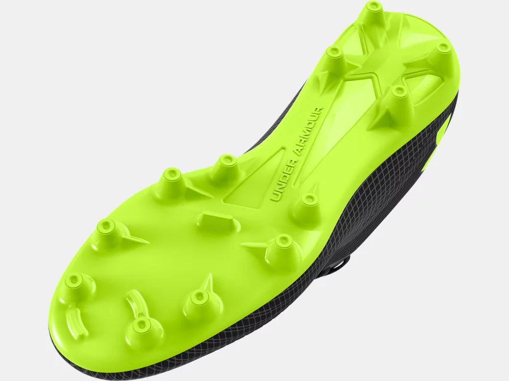 Under Armour Youth Shadow Select 2 FG - Black/Castlerock/Hi Vis Yellow Youth Footwear - Third Coast Soccer