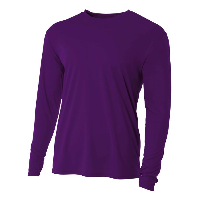 A4 Long Sleeve Cooling Performance Crew Training Wear - Third Coast Soccer