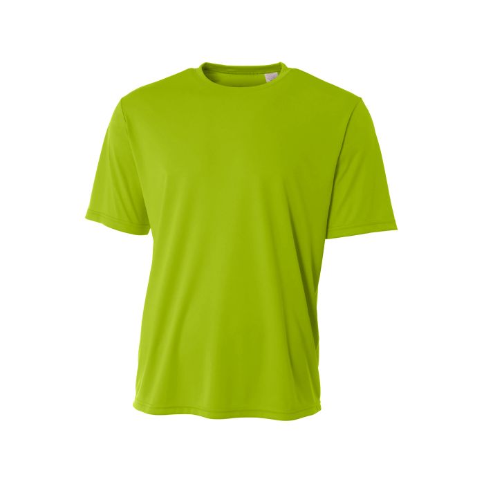 A4 Youth Sprint Performance Tee Training Wear Lime Youth Xx-Small - Third Coast Soccer