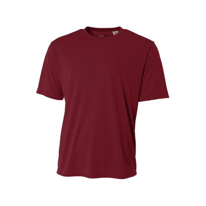A4 Youth Sprint Performance Tee Training Wear Maroon Youth Xx-Small - Third Coast Soccer